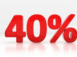   40%    !